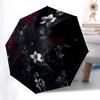 1PC Floral Pattern Umbrella-8-Rib Reinforced, Automatic Open, Lightweight & Durable, Fashion Accessory for Outdoor, Beach L0338