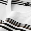Men's Plus Size Striped Round Neck T-Shirt