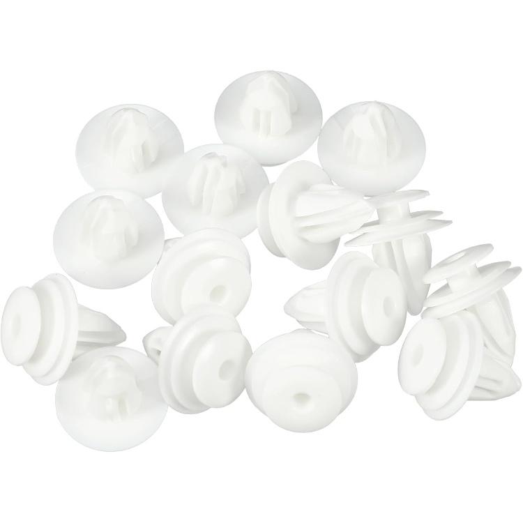 

Motoforti Car Door Trim Panel Push Clips Pillar Retainer, for Nissan Sentra 2007-2012, Plastic, No.0155309791, White, 25 Pcs 15