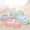 Pet Drinking Bowl Feeder Double Bowl Plastic Automatic Drinking Bottle