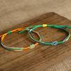 10 Colors Flag Colored Bracelet Unisex Handmade Weaven String Braslet Prayer Meditation Lucky Fabric Braclet Couple Brazalete