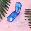 Pill Cutter Box Portable Drug Box Tablet Cutter Splitter Medicine Pill Holder Pill Cutter Box