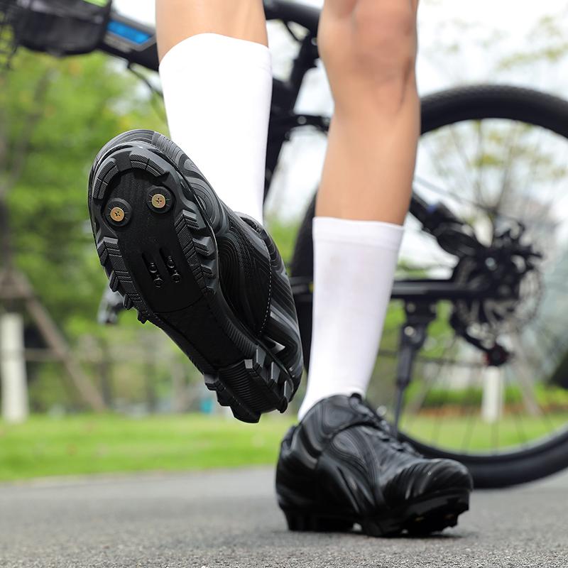 Professional Men Cycling Shoes Breathable Hard-Soled Booster Road Cycling Lock Shoes Women SPD Road Cycling Competition Shoes