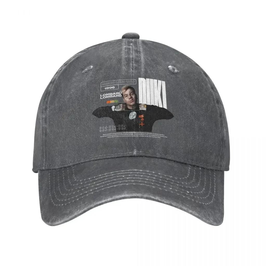 Cool Duki Singer Rapper Baseball Cap Vintage Distressed Denim Pop Rap Sun Cap Unisex Style Outdoor Running Golf Adjustable