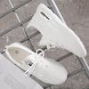 2026 Spring/Summer Women's Knit Casual Solid Color Lightweight Lace-up Flat Shoes - Trendy and Fashionable Sports Style