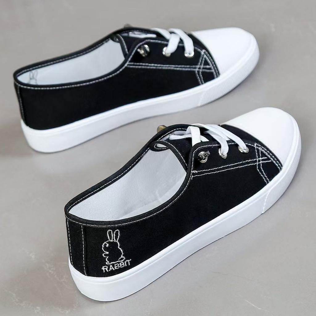 Women'S Canvas Casual Sports Shoes, Lightweight Low-Cut White Shoes, Suitable for Outdoor Activities, Home Use, and Lazy Shoes, Women Shoes