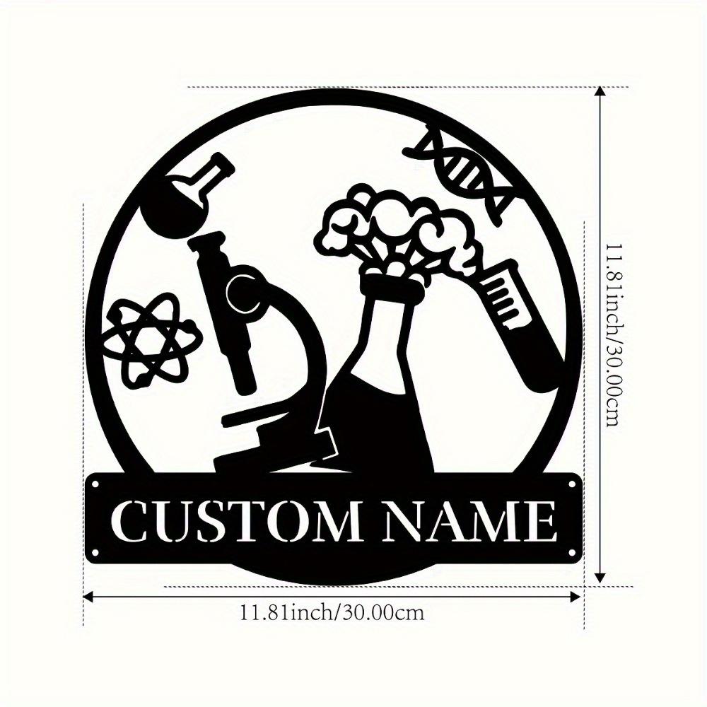 Custom Metal Wall Art Sign Home Decor Gift Science Lovers