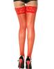 Red Stockings Seams And Lace Garters Mh4119 Red