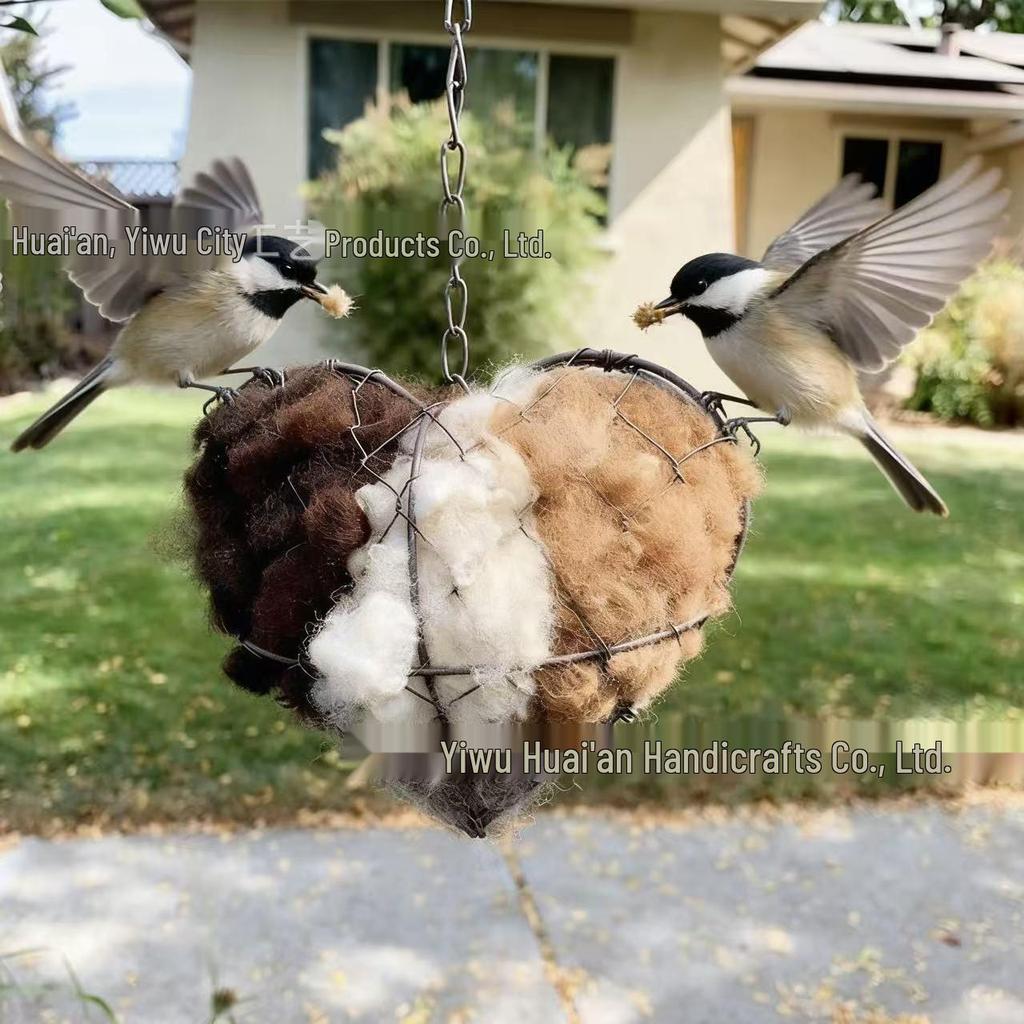 Custom Trendy Bird Nest Heart Garden Decor