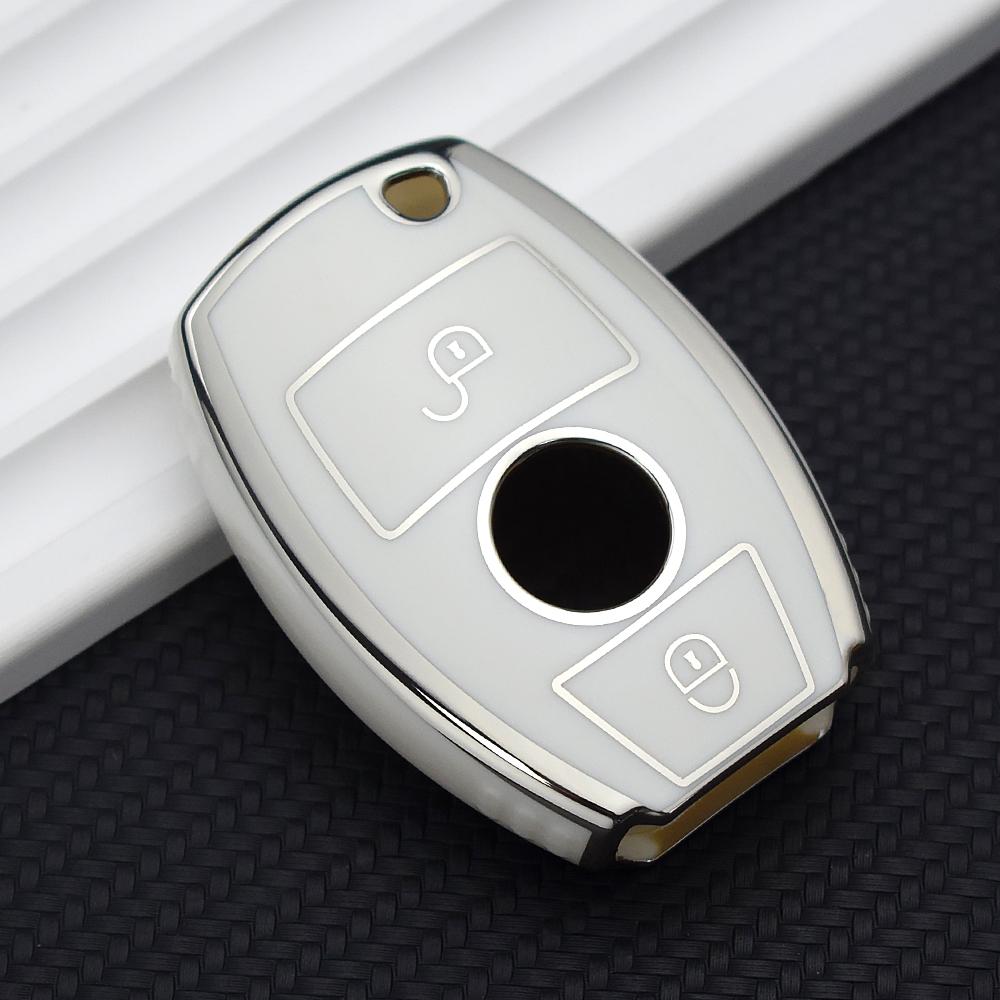 TPU Key Case Cover 2/3Button Shell Fob for Mercedes Benz W204 W463 W176 W251 W205 A200 A260 A C R G Class GLA CLA GLK GLC CLS MGB8