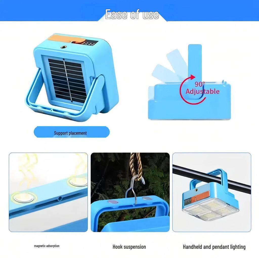 Super Bright Mini LED Solar Floodlight for Outdoor and Emergency Use
