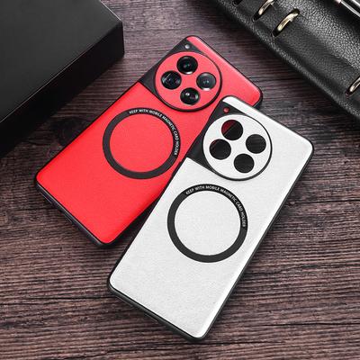 Luxury PU Leather Wireless Charge Magnetic Case For OnePlus 9 10 Pro 11 12 13 ACE 2 2V 3V Nord CE 3 Lite Shockproof Back Cover