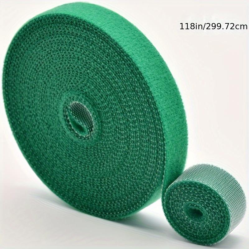 5rolls Reusable Nylon Plant Ties Green Garden Plant Bandage Cable Ties Self Adhesive Plant Fastener Tape for Plants Garden Home