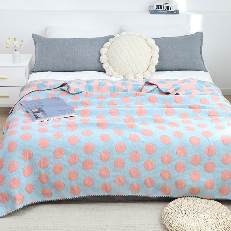 

Хлопково-марлевое муслиновое одеяло, мягкое клетчатое жаккардовое одеяло для взрослых на кровати/диване/самолете/путешествии, покрывало 200x230 см 200cm*230cm