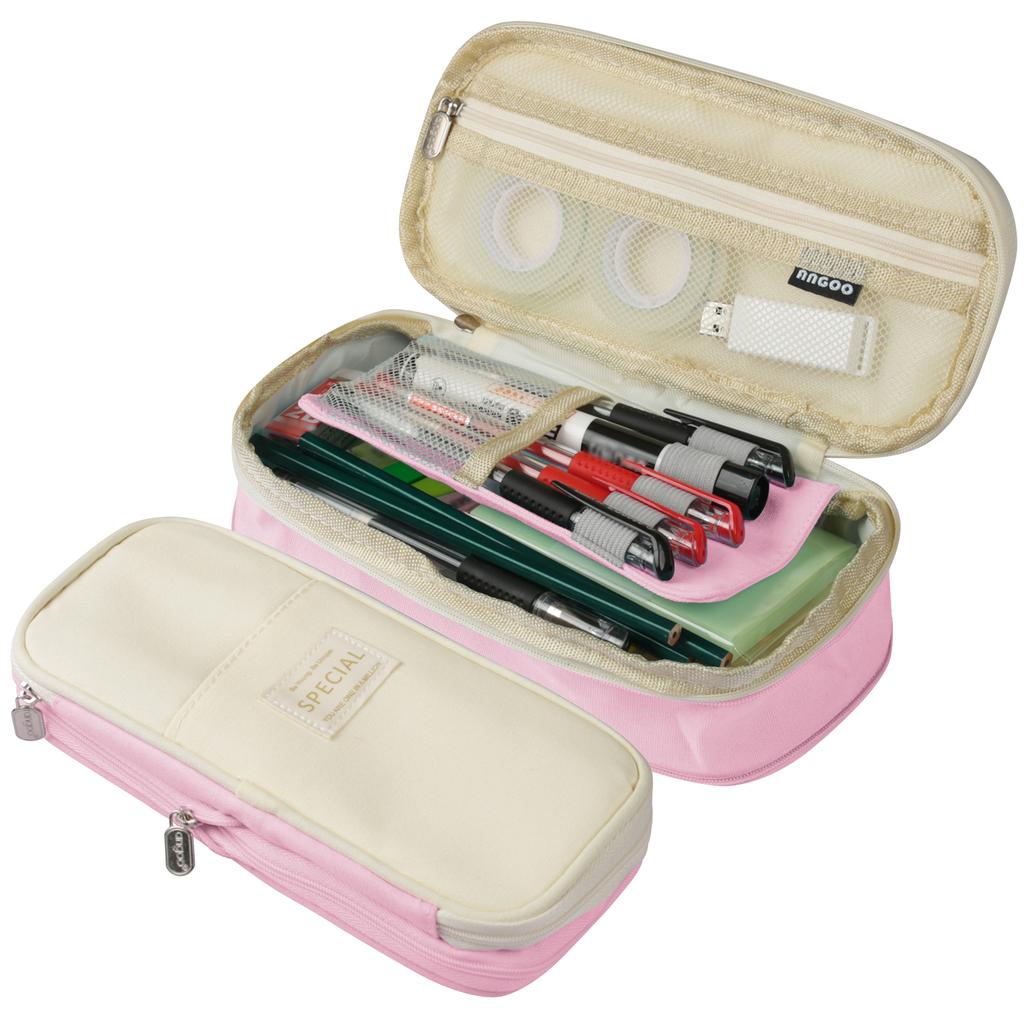 Foldable Pencil Case Large Capacity Aesthetic Pencil Bag School Stationery Pouch Holder for Boy Girl Office Students Organizer