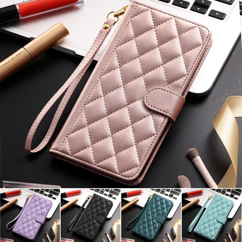 Schachbrett-Leder-Handyhülle für Xiaomi Mi 15 Ultra 14T 13T 11T 12T Poco X7 M6 F5 X6 X5 X3 Pro 5G M5S Kartenetui Klapphülle