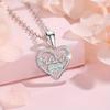 New Creative Shiny Micro-inlay Colored Zircon Heart-shaped "MAMA" Pendant Necklace for Women Exquisite Mother's Day Gift Jewelry