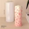 3D Embossed Pattern Cylindrical Scented Candle Mold Handmade Diy Plaster Diffuser Stone Jewelry Set