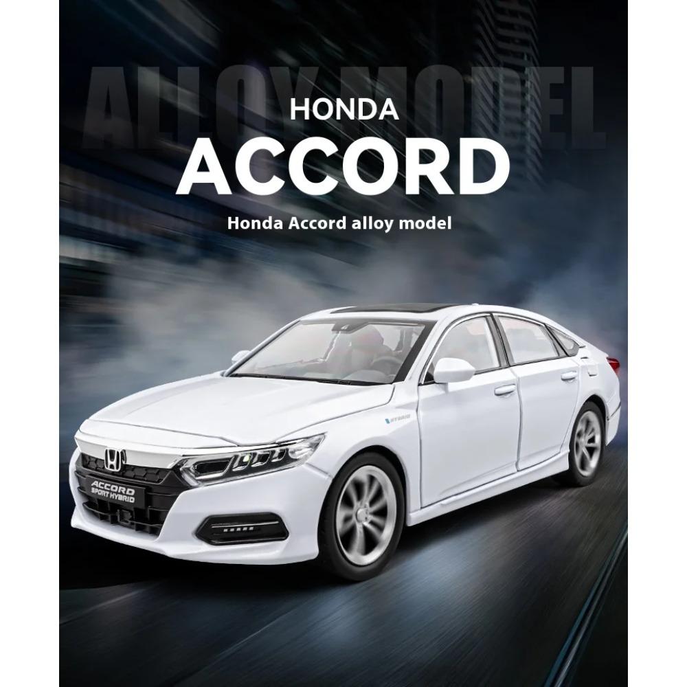 1/24 Scale Honda Accord Limousine Sound & Light Alloy Metal Diecast Car Model Computer Host DIY Product Gift Box for Boyfriend Holiday