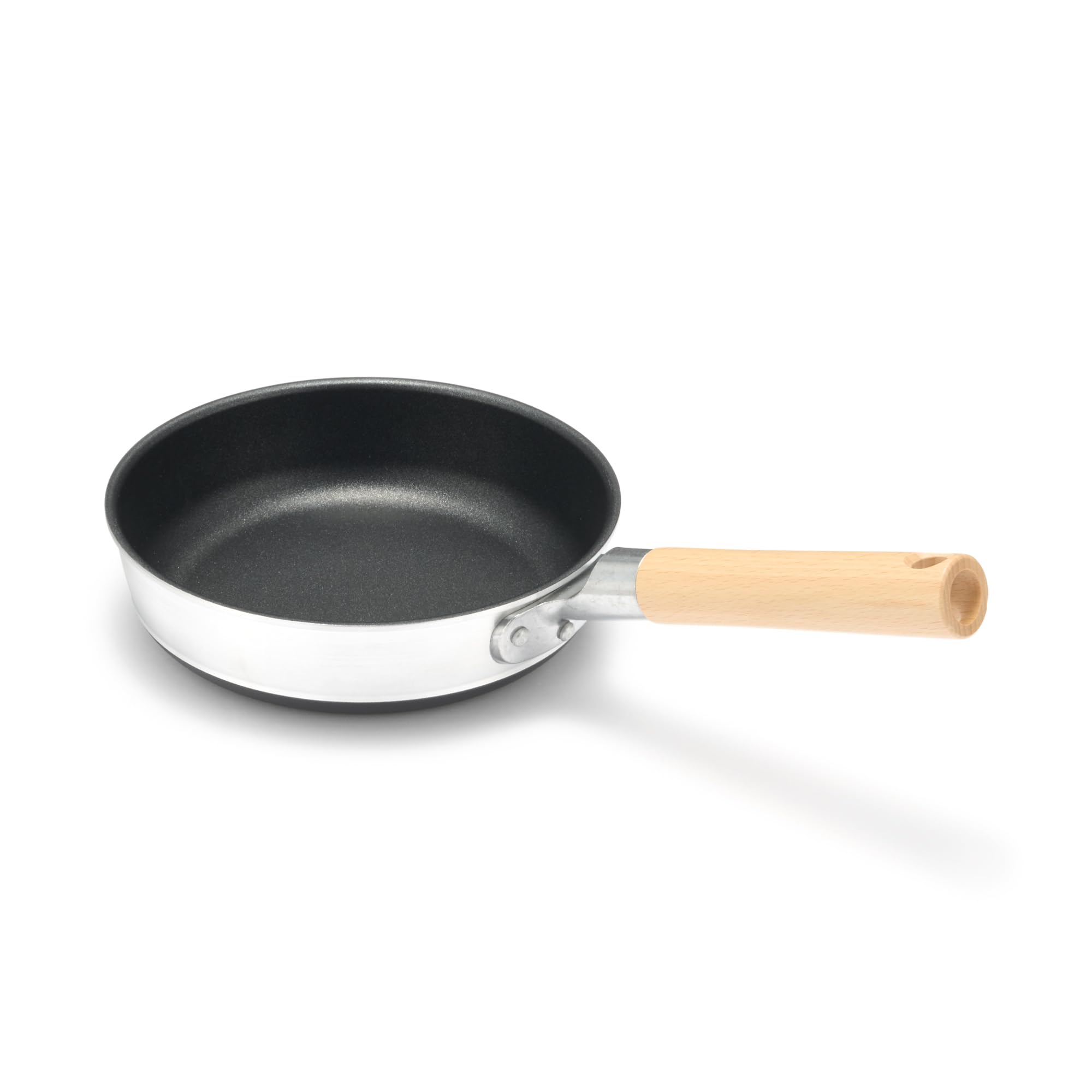 

MUJI Non-Stick Frying Pan with Wide Cooking Surface, 20cm Diameter, Shallow Type, Induction Compatible, 83453756