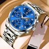 LOUIE JUELEN Men's Quartz Watch Water Resistant Swiss Watch Men's Model Stainless Steel Large Dial Business Quartz Watch reloj