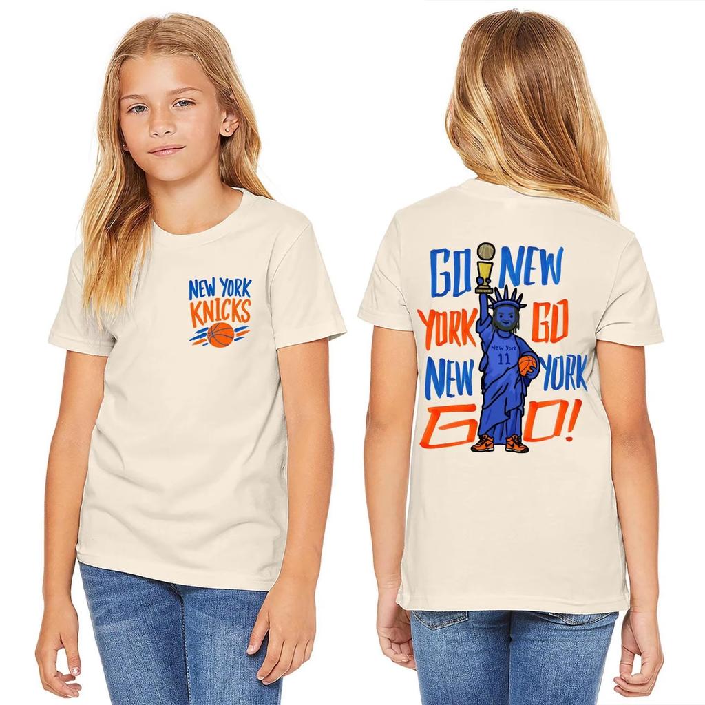 Jalen Brunson New York Knicks Grafica Unisex Moda Y2K Girocollo Manica Corta T-Shirt Donna e Uomo