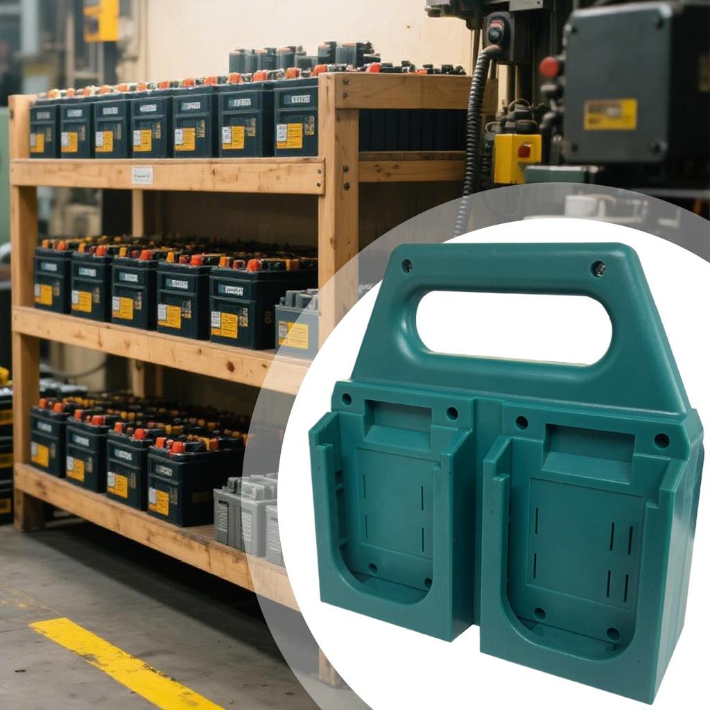 Battery Organizer Rack 4-Slot Compact Battery Holder For Drawer Space-Saving Design Small Tool Storage Container For Workshop