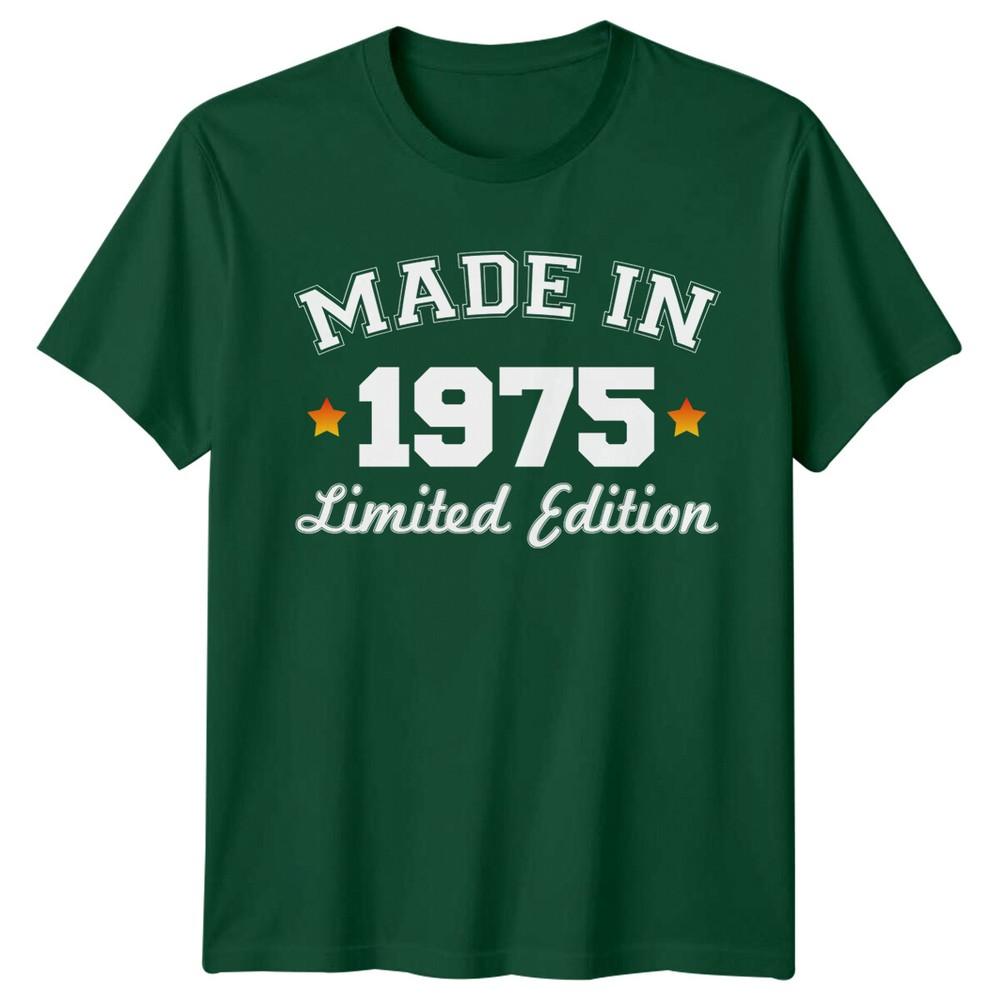 Made In 1975 Unisexs T Shirt 51st Birthday Gift Vintage Limited Edition a S