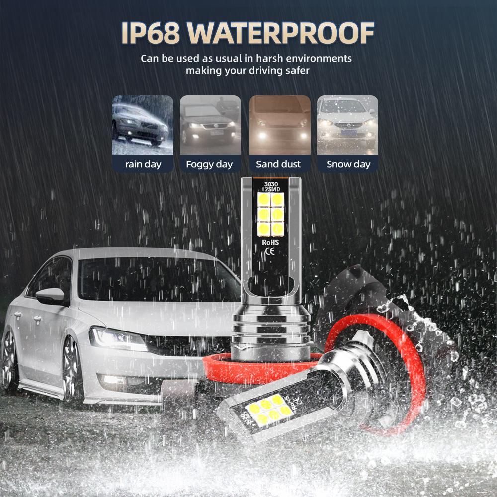 Super White Bright 9003/H4 H11 LED Headlight High Low Beam Fog Light Bulbs Combo For DC12V-24V Vehicles