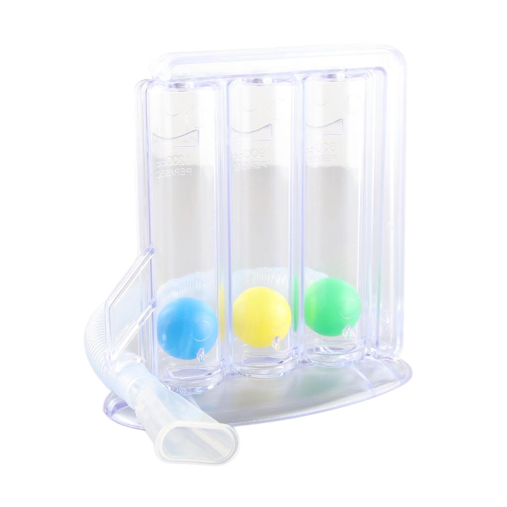 Breathing Exerciser ThreeBall Deep Breathing Vital Capacity Training Lung Exerciser