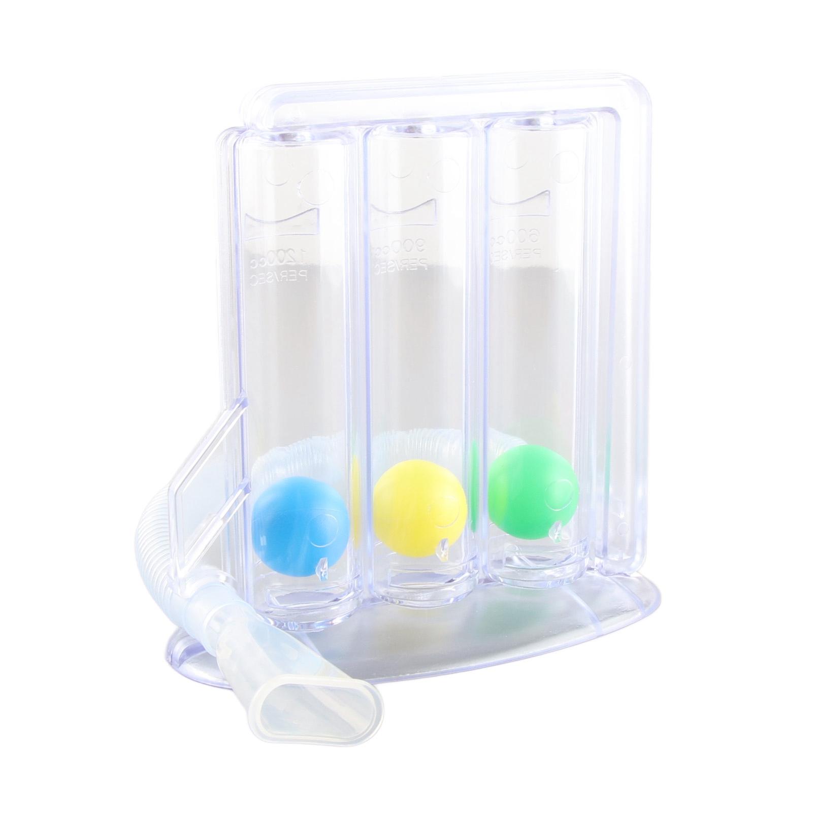 

Тренажер для дыхания Три шарика Тренировка глубокого дыхания Жизненная емкость Легочный тренажер