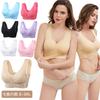 Front Cross Side Buckle Lace Gathered Wireless Sports Bra For Women Yoga Running Fitness