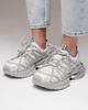 Allsy 19527 36 Platform Sneakers, Gray-milk, Leather, Textile