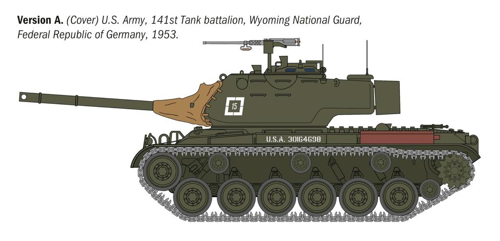 Italeri 1/35 Scale American M47 Patton Plastic Model Kit IT6763 (Tank)