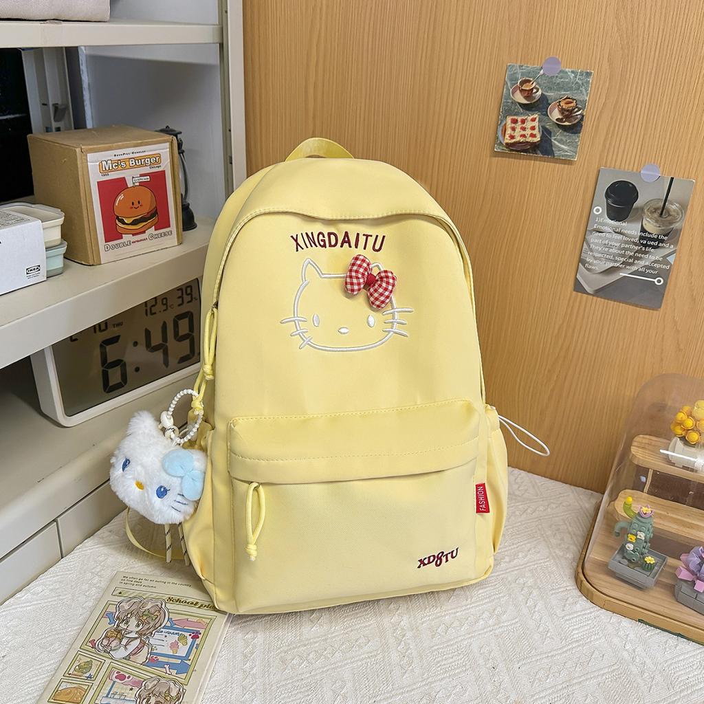 Schoolbag cute student female 1011 lightweight foreign style niche design fashion personality trend simple women backpack backpack