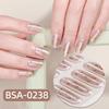 Easy Application Gel Nail Wraps Full Cover Manicure No Nail Lamp Needed Home Manicure Essential for Home Use