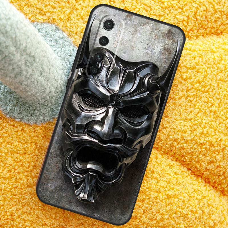 Japanese Oni Hannya Demon Mask Case For Xiaomi 15 Ultra 14 13T 14T 15T 17 Pro Max  Cover For POCO X7 Pro X5 X6 F5 F6 F7 F8