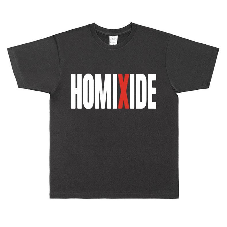 Rapper Homixide Gang Grafik T-Shirt Playboi Carti Opium Merch T-Shirt Männer Frauen Hip Hop Übergroße T-Shirts Männlich Baumwolle Oberteile Tees