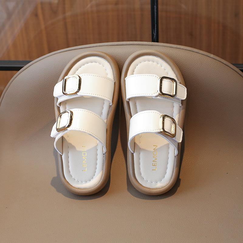 Home Shoes Girl Summer Beach Sandals Anti-slip House Bathroom Slides Casual Kids Girls Platform Slippers