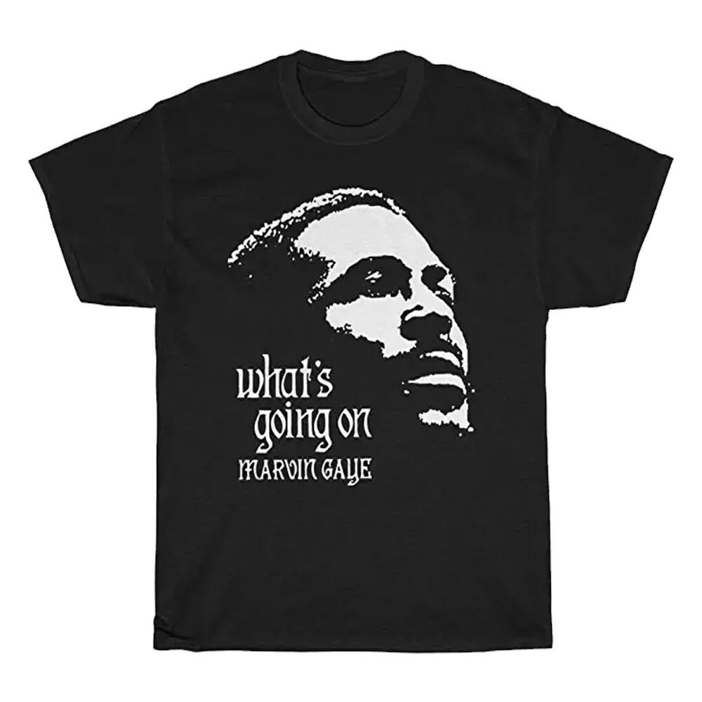 Hot Marvin Gaye What s Going On T-Shirt Cotton Black All Size Shirt THAEB01267 Unisex T-Shirt XXXXL