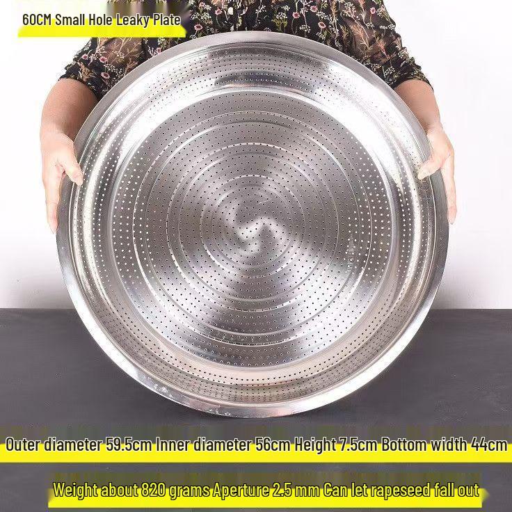 Extra Thick Stainless Steel Colander Steamer Basket with Flat Bottom and Fine Mesh Sieve