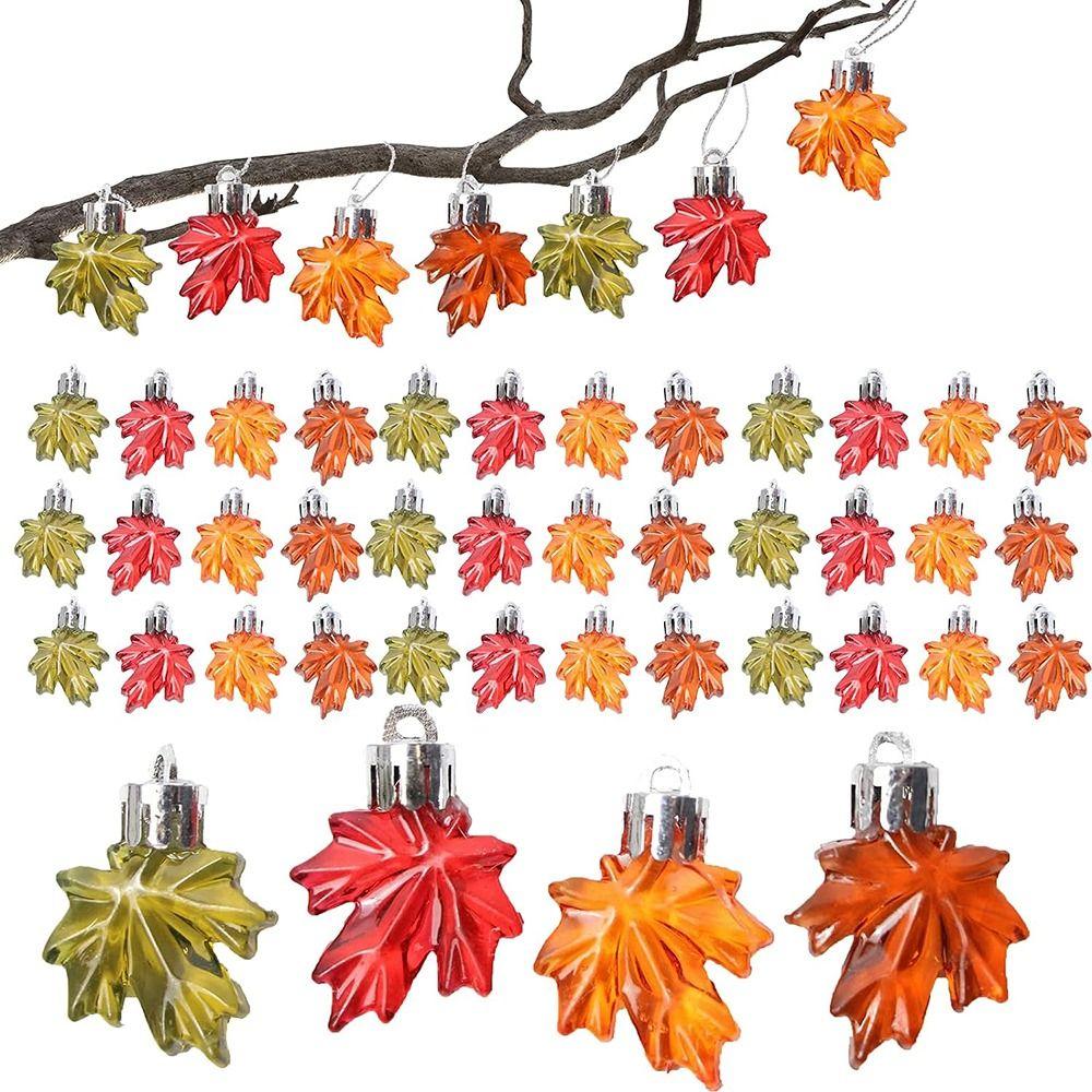 

24 шт. кленовый лист подвеска в виде кленового листа украшение на день благодарения для дома