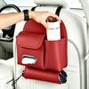Space Saving Car Backseat Organizer PU Leather Car  Seat Back  Tissue Box  Car Interior