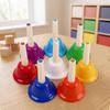Hand Bell Color-Coded Musical Handbell Metal for Classroom, Children, Beginners