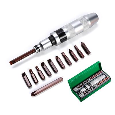 13Piece Impact Screwdriver Kit with Carbon Steel Bit Suitable for Removing Old and Damaged Screws Quick And Easy Repairs