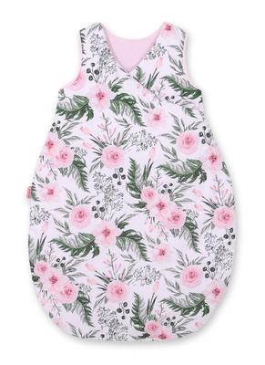 Cotton Sleeping Bag for Children 3-12 Mcy Tog 2.5 Year-Round Insulated - Pink Peonies