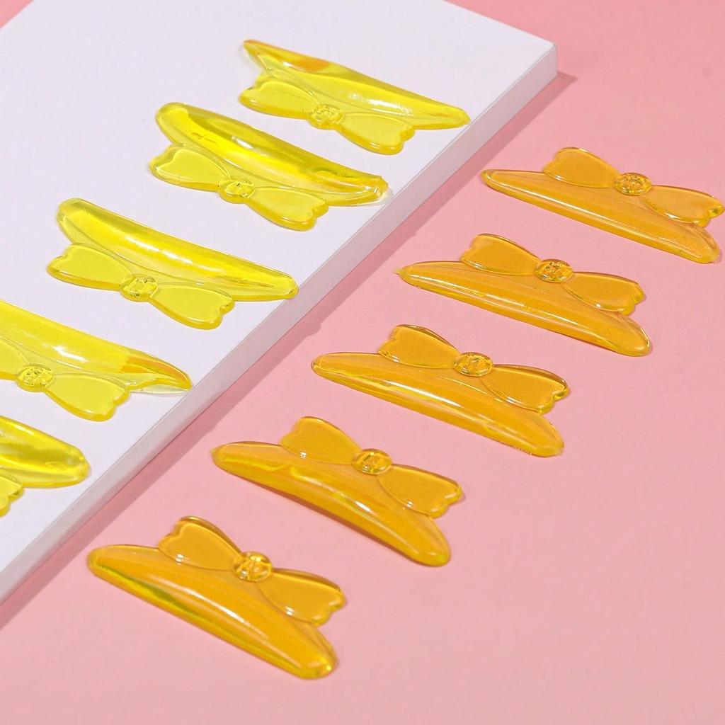 5 Pairs Cute Ribbon Shaped Eyelash Lift Rods for Eyelash Curl and Lifting, Reusable Silicone Eyelash Rods for Eyelash Permanent