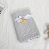 90x73cm Baby Bean Blanket - Bubble Design Double Layer Warm Solid Color Sensory Security Blanket for Stroller/Car Seat/Travel