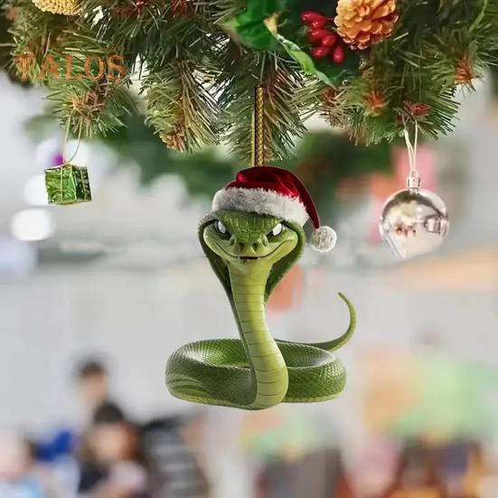 Vánoční přívěsek Ornament Kreslený styl závěsný doplněk Vánoční stromek, odolný proti vyblednutí, se šňůrkou Univerzální dekorace