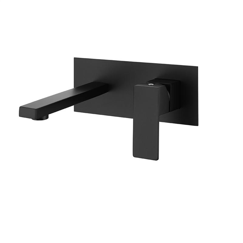 Wash Basin Bathroom Faucet Hot and Cold Water Wall Mount Mixer Sink Tap Bath Modern Single Lever Handle Bathroom Accessories